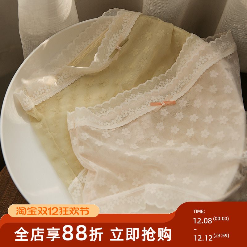 贴身日记纯欲蕾丝透气内裤女