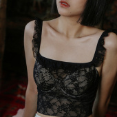 贴身日记抹胸式 防走光吊带外穿性感蕾丝边一字领免穿文胸内衣女夏