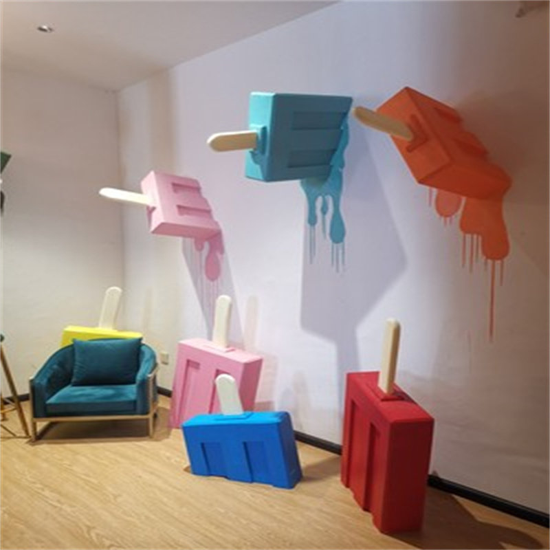 夏季立体摆件仿真泡沫卡通雪糕冰淇淋橱窗布置商场美陈dp点装饰