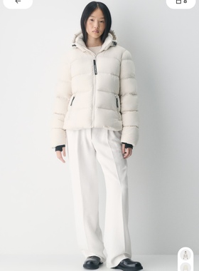 aritzia加拿大女短款连帽加厚鹅绒700蓬面包服五格修身款