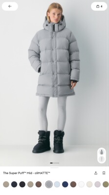 aritzia加拿大六格连帽加厚鹅绒800蓬面包服羽绒服雾面女款常规版