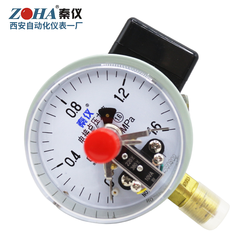 电接点压力表1.6MPA西安仪表厂