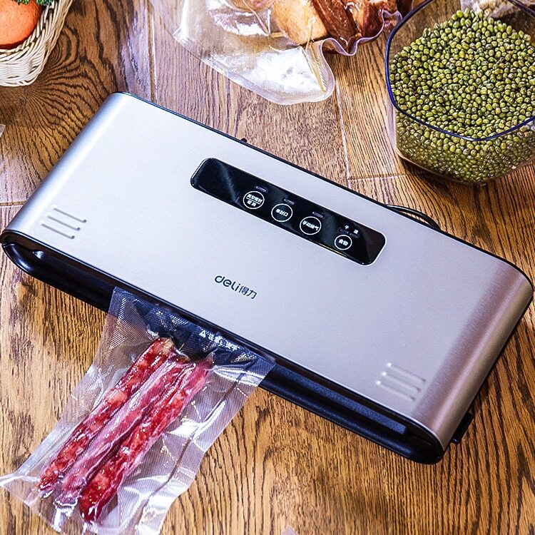 得力全自动小型真空包装机干湿两用食品封口包装机家用真空保鲜机
