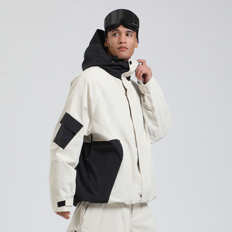 滑雪服男款上衣新款单板宽松防水防风保暖户外运动外贸滑雪服女款