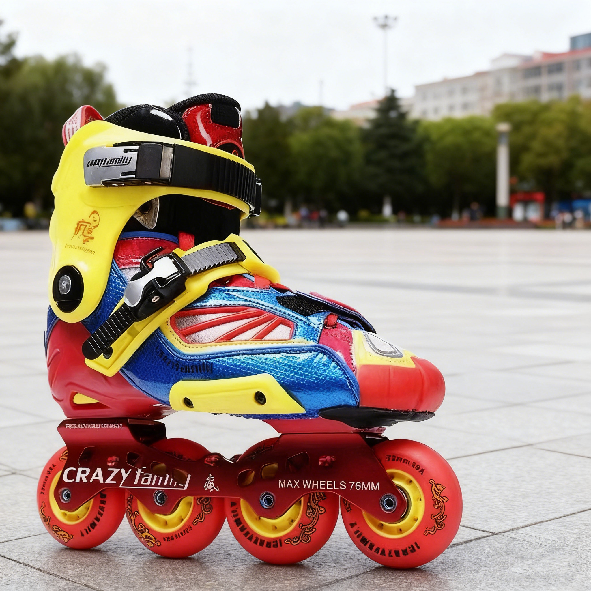 正品疯子家族刹车鞋hv成人轮滑鞋