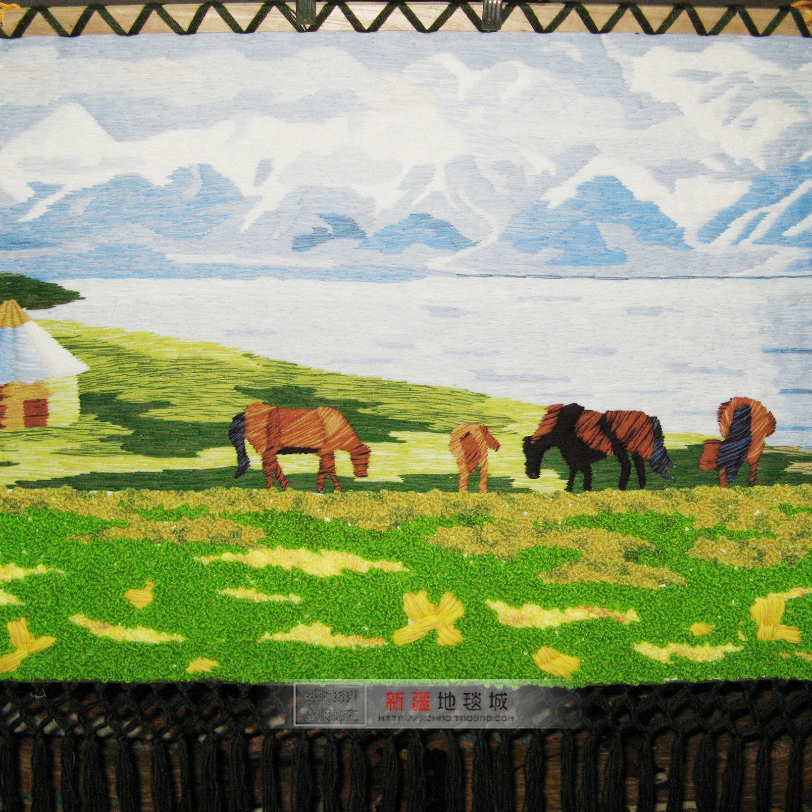 新疆艺术编织挂毯装饰画天鹅湖高级感客厅卧室壁挂壁毯壁画背景墙,居家布艺,挂毯/壁毯,淘宝优惠券,粉丝福利购,淘宝优惠卷