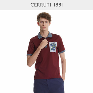 CERRUTI 1881男装春夏季商务休闲纯棉复古短袖POLO衫C47H9EI051