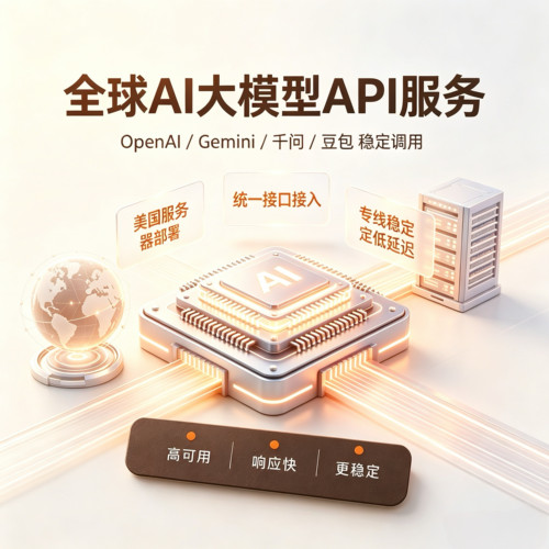 全球AI图片视频大语言模型API key接口token兑换券