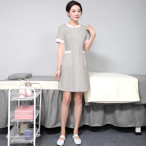 spa皮肤管理师纹绣美容服连衣裙