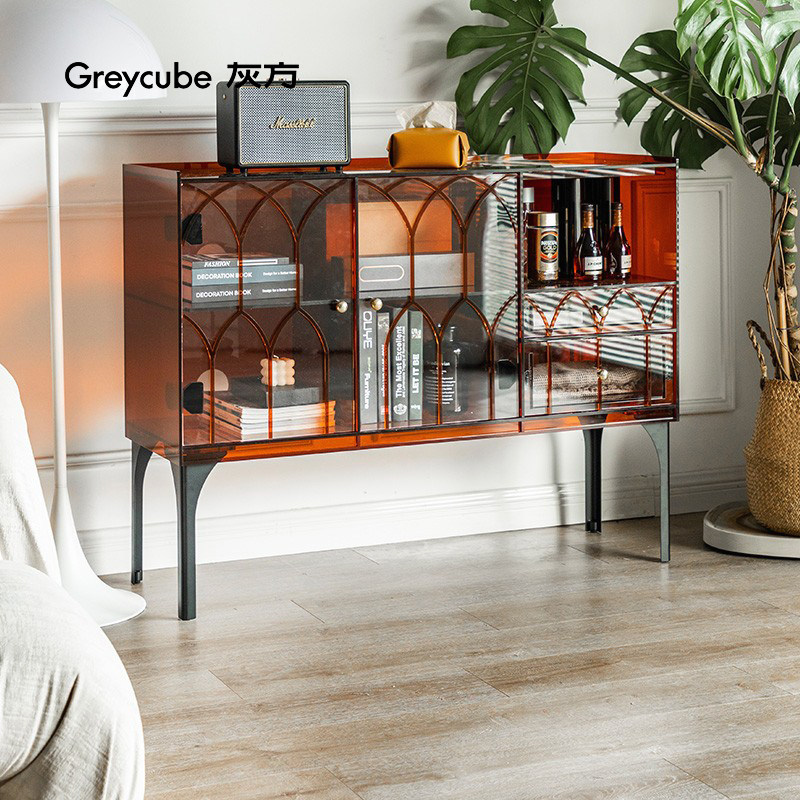 灰方轻奢入户玄关柜客厅边柜
