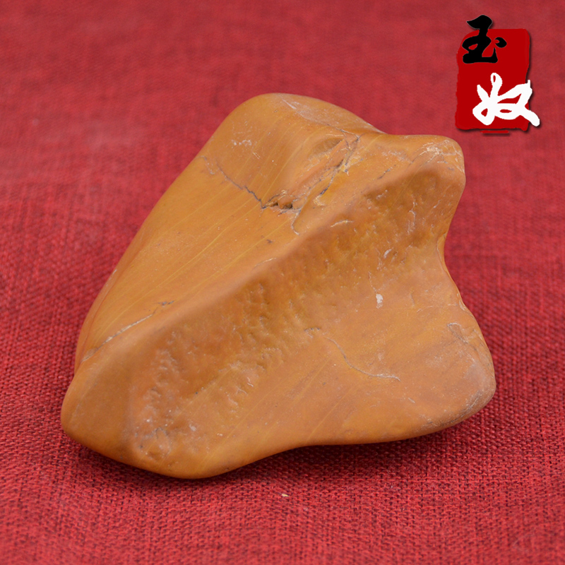 玉奴/新疆阿勒泰天然金丝玉原石/黄色沙漠漆