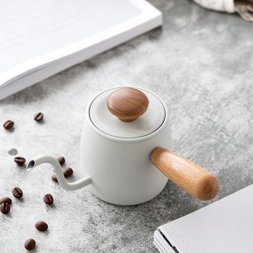 迷你挂耳手冲咖啡壶侧把过滤茶壶