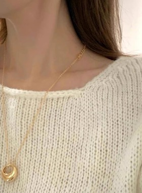 项链earlobe 秋新款 东大门韩国代购时尚气质ins风链条款10