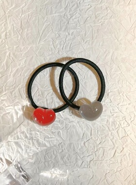 头绳秋冬新款Alen东大门代购简约可爱心形款发圈10