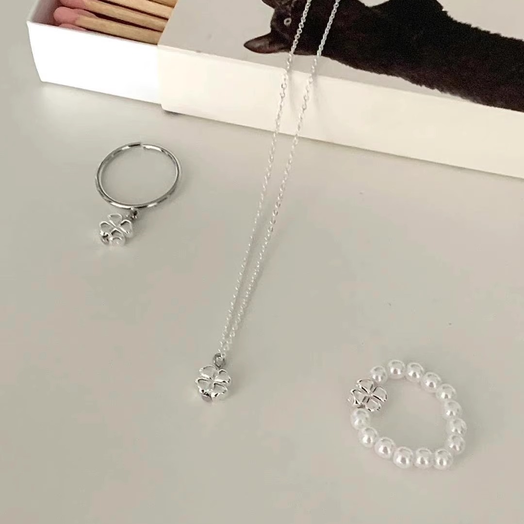 戒指earlobe韩国东大门代购简约珠子可爱珠子指环女