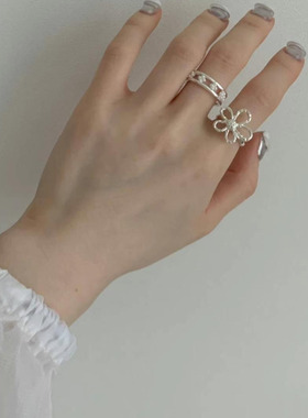 earlobe戒指 韩国东大门代购简约珠子可爱指环女