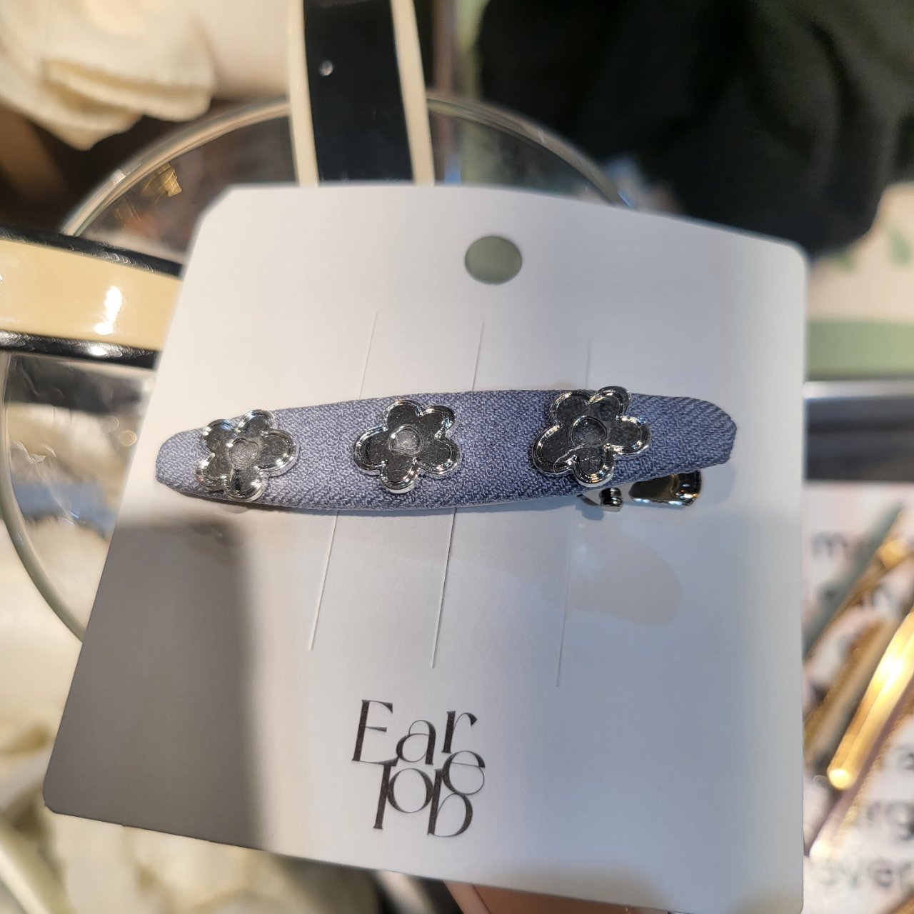 刘海夹花朵发夹earlobe可爱简约百搭东大门韩国代购3