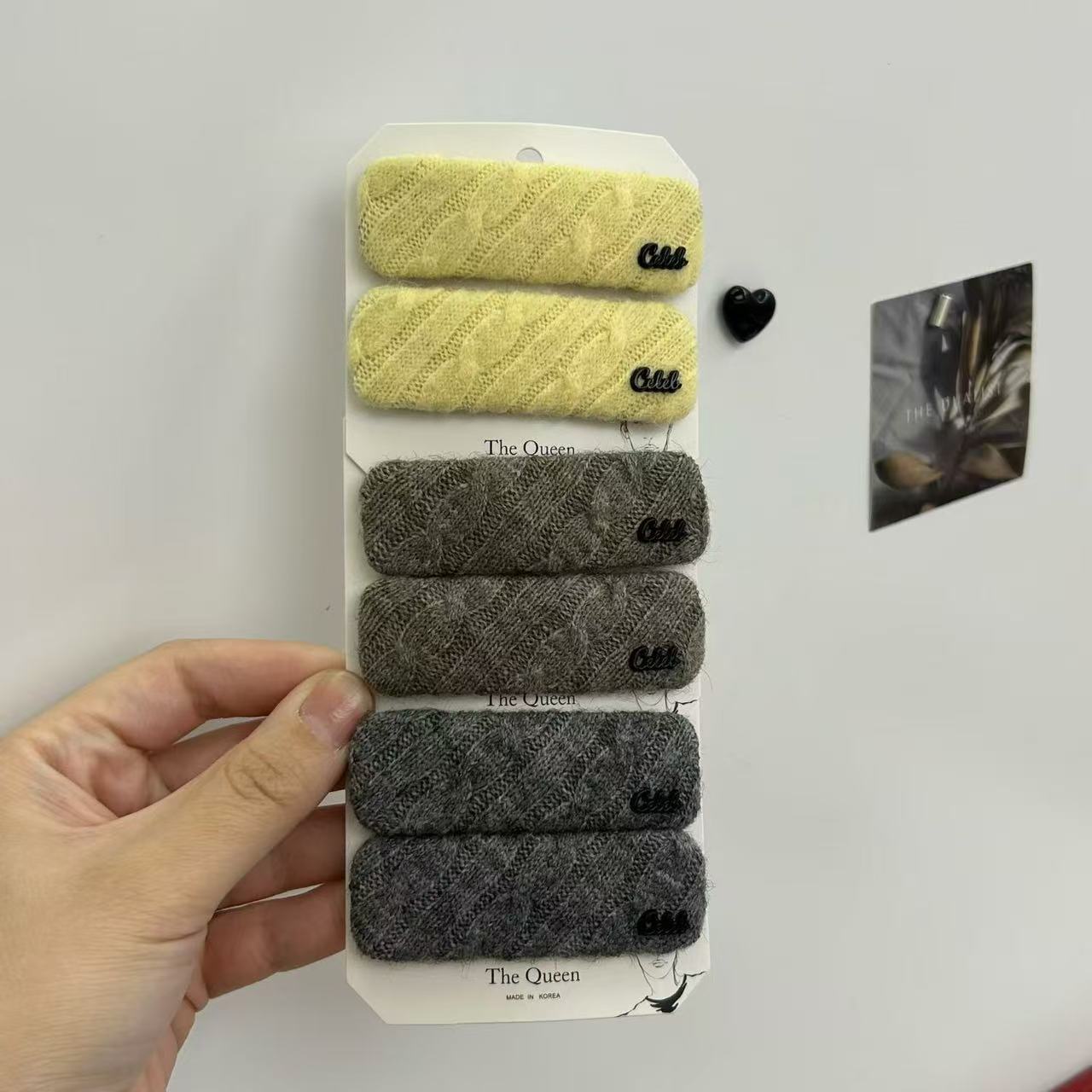 发夹 刘海夹Queen秋冬款 简约东大门韩国代购毛线 10