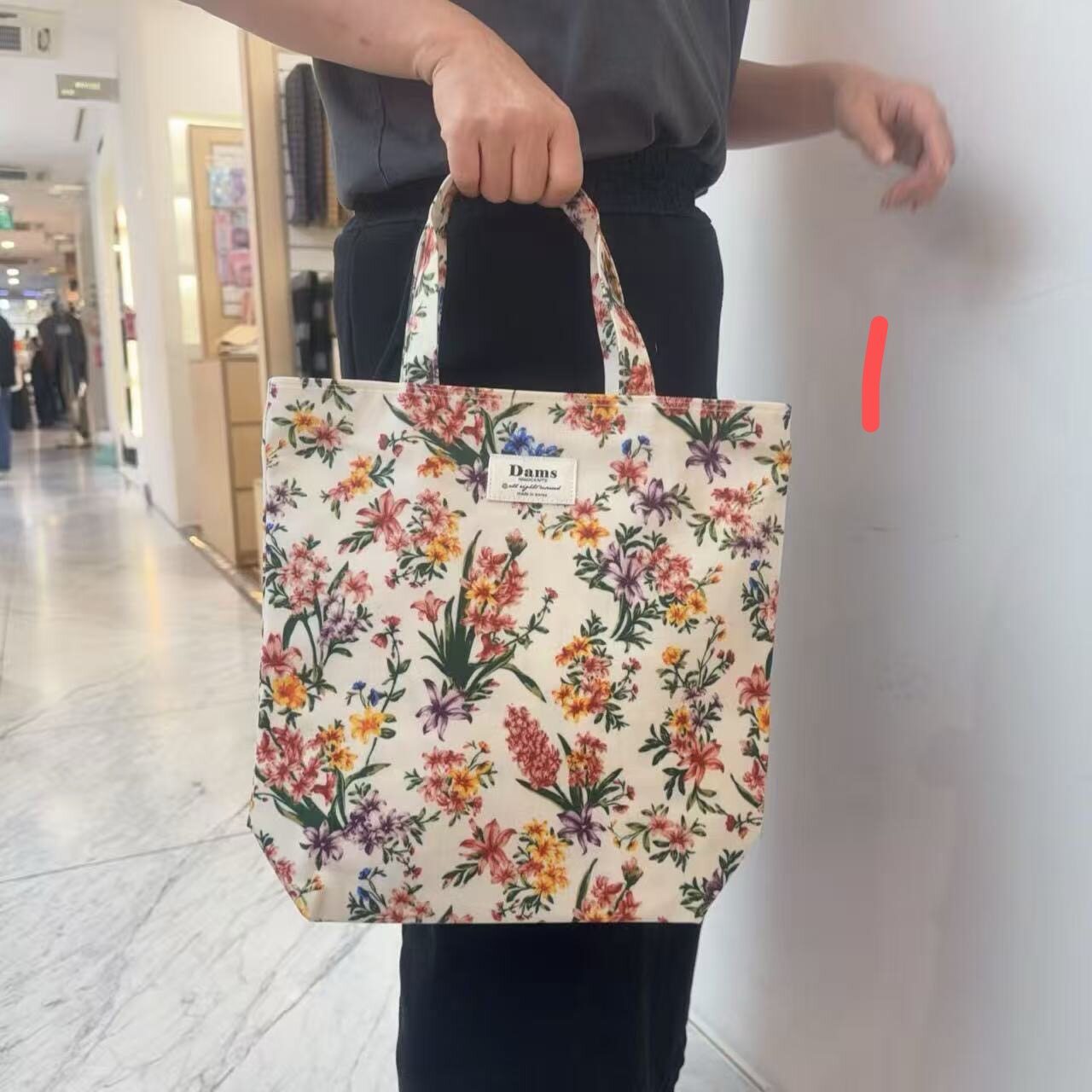 拉链手提包 防水 女包wing韩国东大门代购时尚彩色图案22*30*10cm