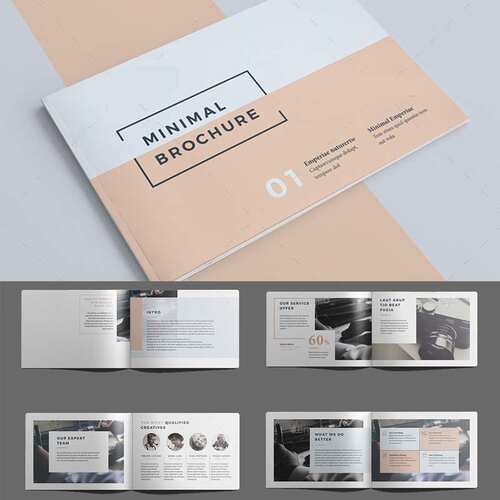 Indesign高端AI模板源文件A4 20P公司VI产品横版手册ID设计素材