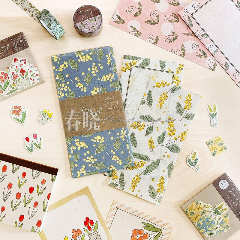 【50%off】日本古川纸工LOFT限定 flower life 便签 一笔笺,文具电教/文化用品/商务用品,便签本/便条纸/N次贴,淘宝优惠券,粉丝福利购,淘宝优惠卷