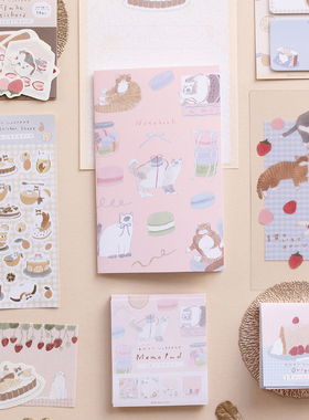 日本古川纸工tobimatsu联名限定猫咪便签本  文件夹 贴纸