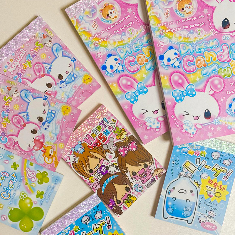 现货日本古早平成联名限定款四叶草兔子女孩苏打饮料便签本,文具电教/文化用品/商务用品,便签本/便条纸/N次贴,淘宝优惠券,粉丝福利购,淘宝优惠卷