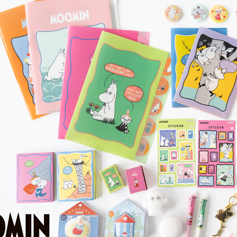 日本太阳星sunstar限量姆明限定便签 便利贴文件夹贴纸