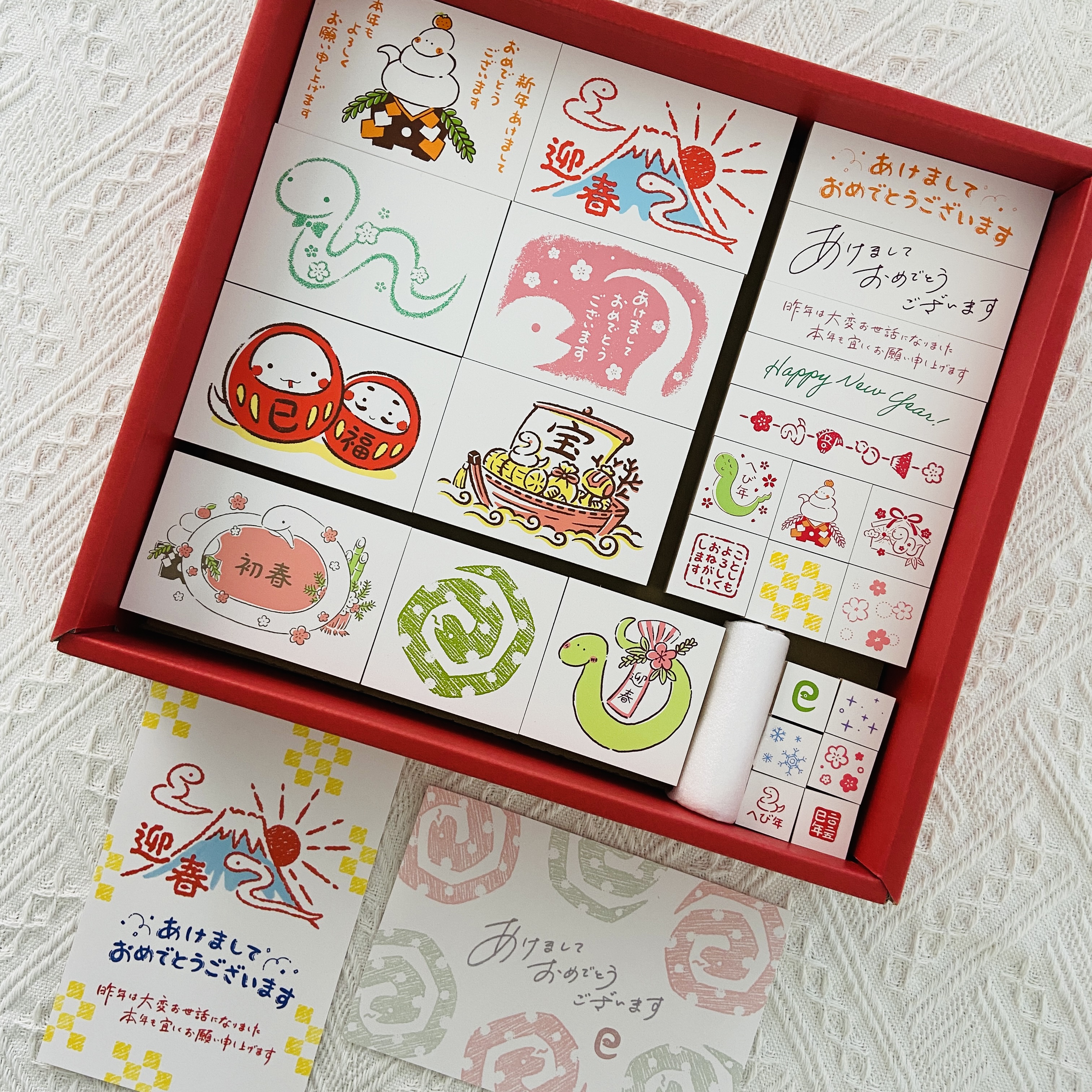 【40%off】日本beverly 2025年蛇年限定新年祝福手帐装饰木质印章