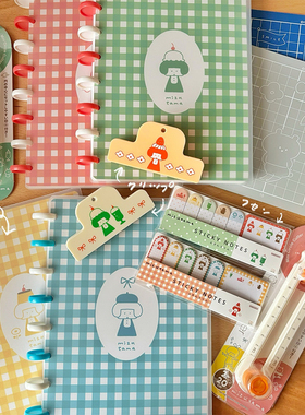 日本sunstar联名mizutama系列手帐素材便签本线圈本贴纸收纳