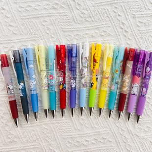 日本sunstar百乐OPT限定公主大白KT猫大耳狗库洛米圆珠笔自动铅笔