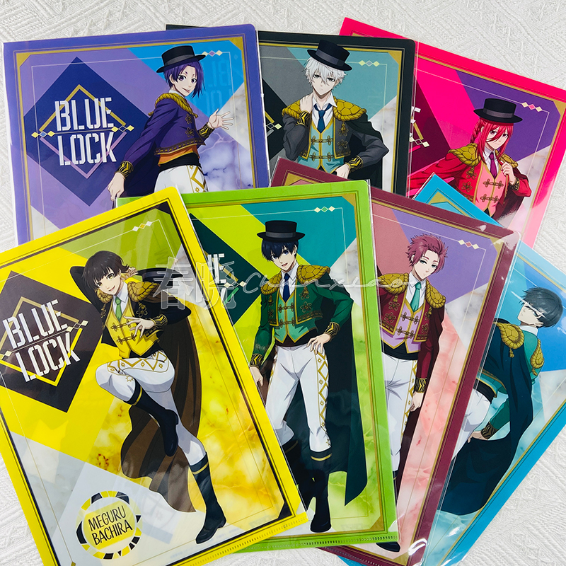 【50%off】日本 POMMOP  蓝锁 西班牙服装风蓝色监狱A4透明文件夹