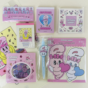日本sunstar esther bunny艾丝乐小兔系列限定文件夹圆珠笔便签本