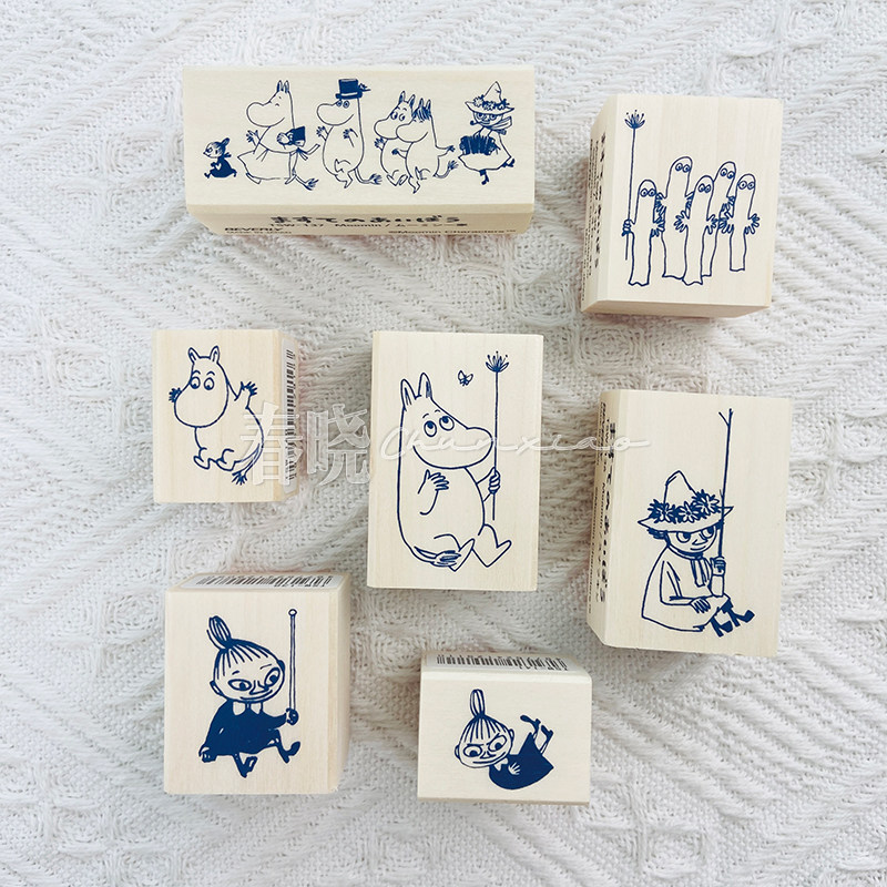 春晓文创 日本Beverly姆明亚美限定手账龙猫魔女宅急便木质印