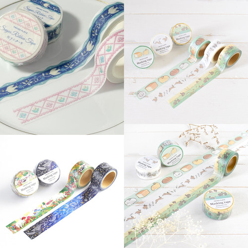 日本papier platz联名alacarudou森山冰糖兔子限定手帐素材纸胶带