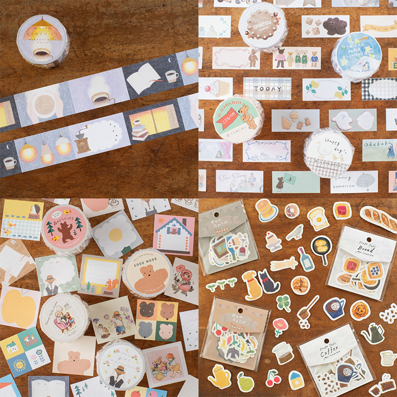 日本手纸社设计师联名大容量便签卷 贴纸包卷式便利贴