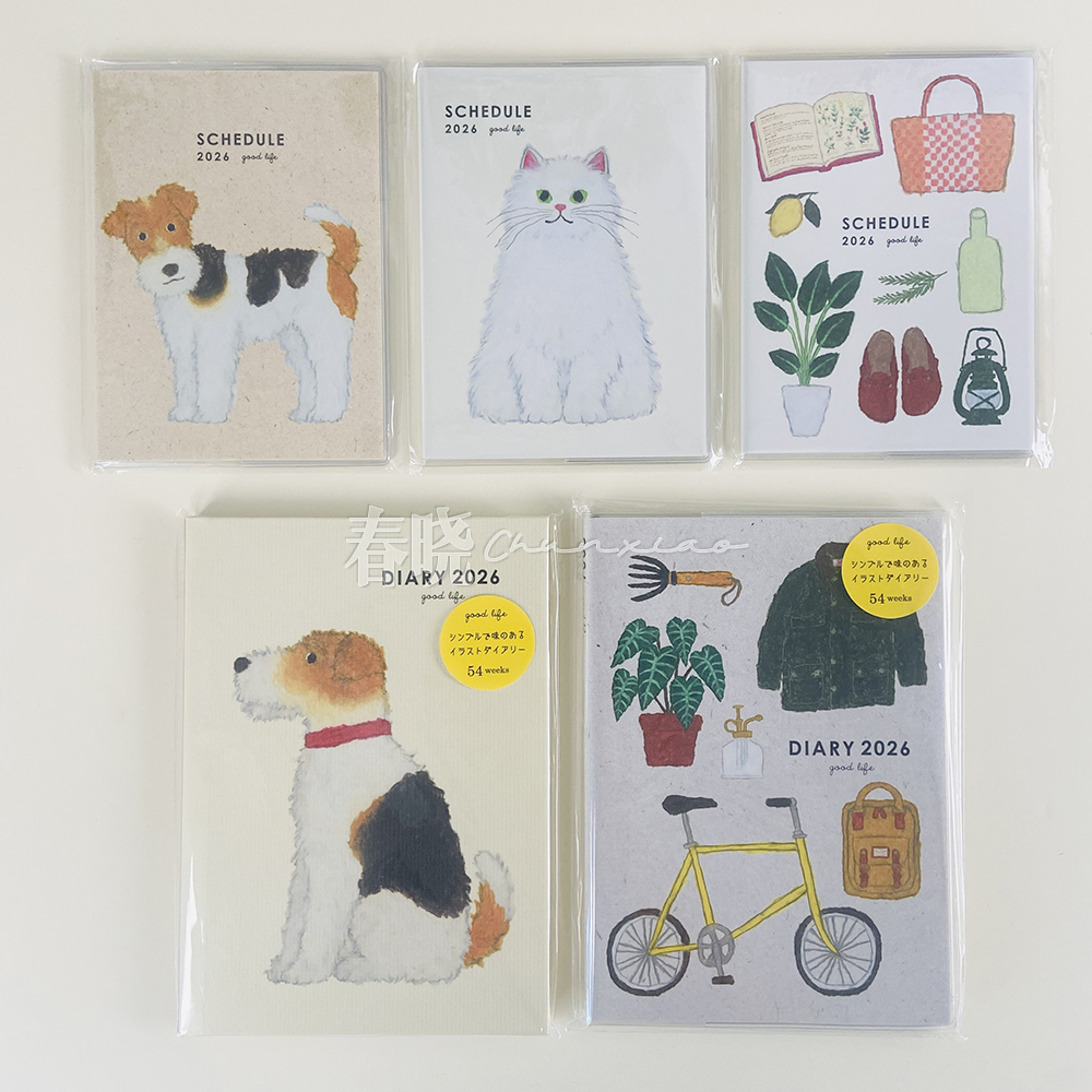 日本GreetingLife2026年米津手帐笔记本A6 B6 A5月间周间日程本