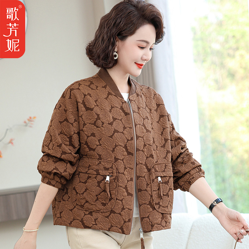 工厂直销妈妈春秋短款夹克外套