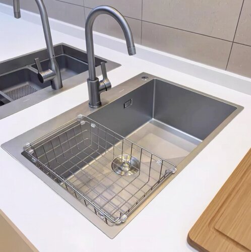 手工洗碗池06235九牧厨房大单水槽304不锈钢家用洗菜盆加厚洗碗槽