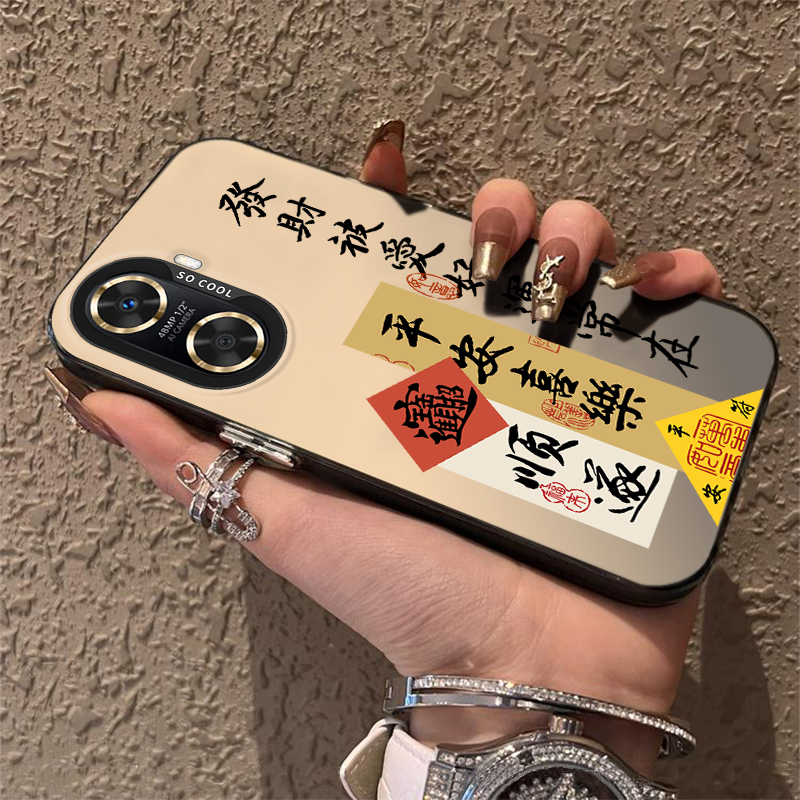 磨砂彩银适用华为荣耀X40i手机壳