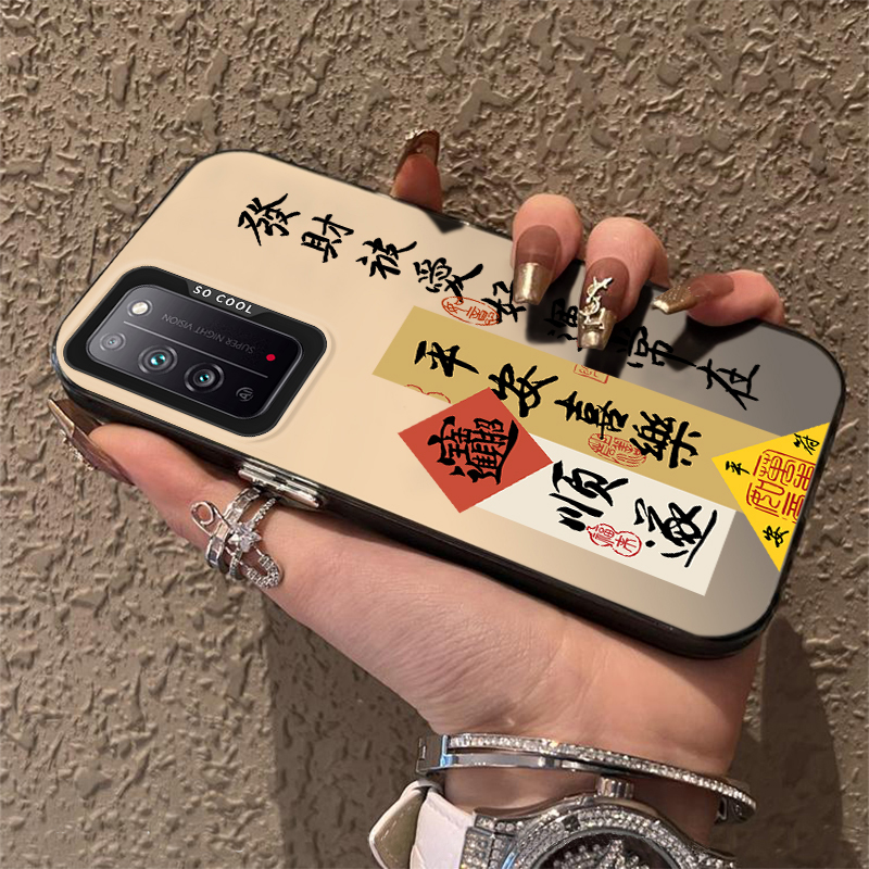 适用华为荣耀x10手机壳honorx10新款TEL一AN00防摔x1o保护套TELANOO硅胶软10X男H0N0R女叉十高级感磨砂后外壳