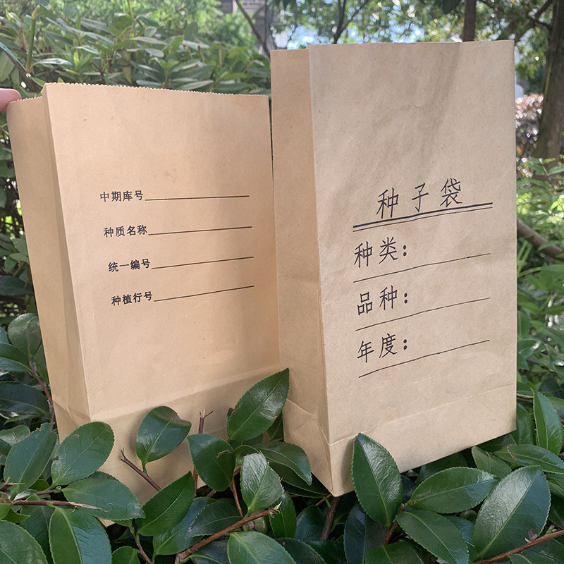 【粘合型】牛皮纸袋中药袋样品袋育种袋种子袋加厚装种袋