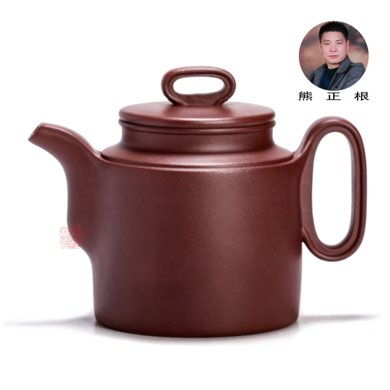 熊正根紫砂壶 江苏技能大师,大国工匠 华博紫砂园  禅意洋桶