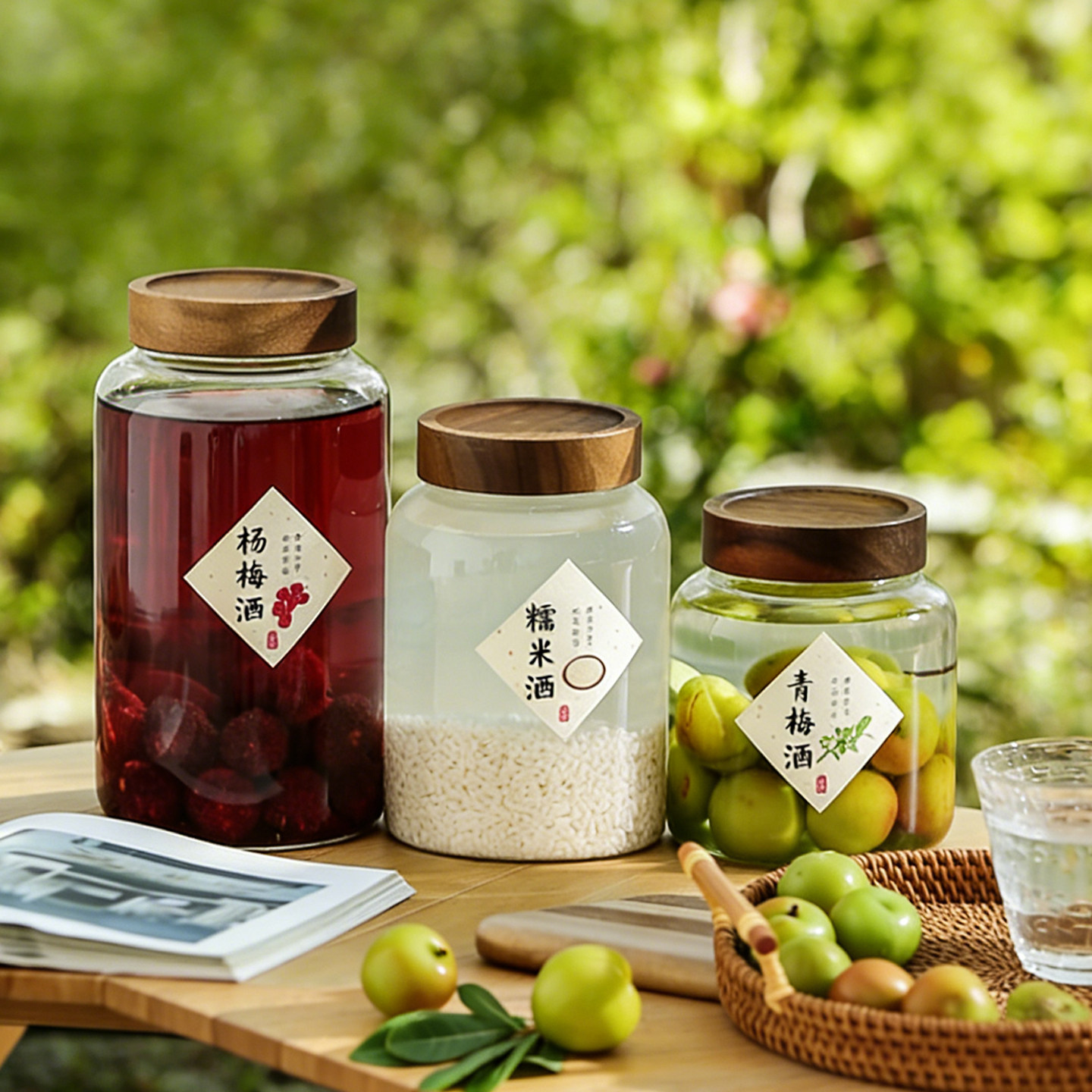 泡酒瓶密封玻璃罐专用酒瓶青梅杨梅自制果酒容器食品级泡酒罐酒坛