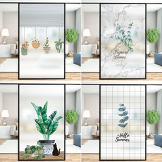 Наклейки на стекло Окна дома, ванная