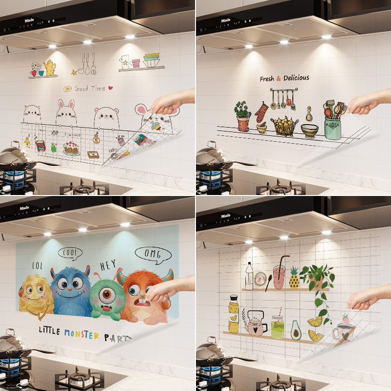 厨房防油贴纸加厚耐高温油烟机柜灶台用防水透明自粘墙贴瓷砖壁纸,洗护清洁剂/卫生巾/纸/香薰,家用防油贴纸,淘宝优惠券,粉丝福利购,淘宝优惠卷