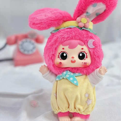 【现货】正版三小毛小熊小兔的欢乐野餐毛绒潮玩手办摆件挂件创意