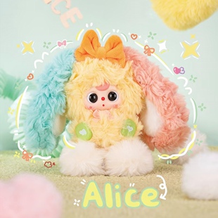 【现货】正版baby three娃三岁Alice兔小镇毛绒潮玩盲盒挂件礼物