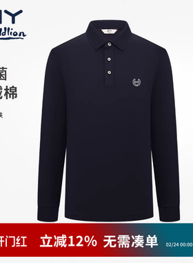 金利来GY长袖POLO衫男2026年春新款翻领打底衫商务休闲卫衣正品男
