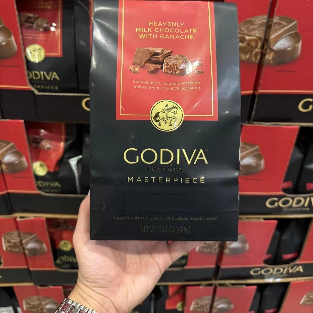 godiva现货美国心形丝滑黑巧克力